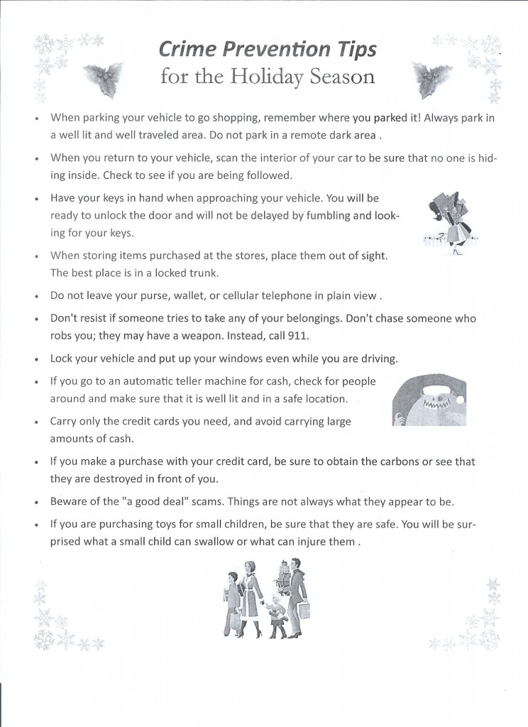 2013-12HolidayCrimePreventionTips