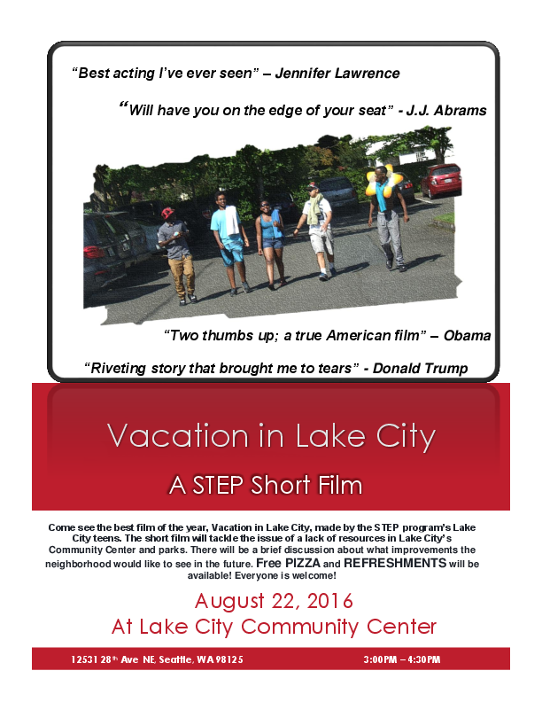 Lake City Teen Flyer